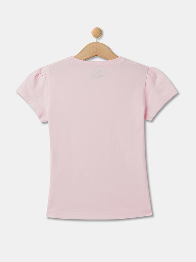 Girls Graphic Print Regular Print Round-Neck T-Shirt image number 1