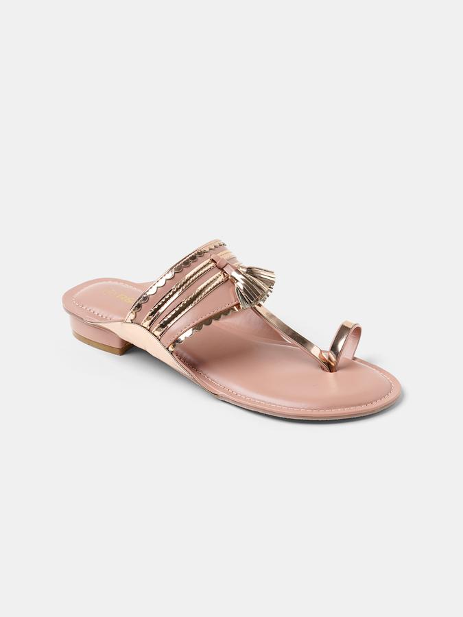 R&B Women Pink Flat Sandals image number 2