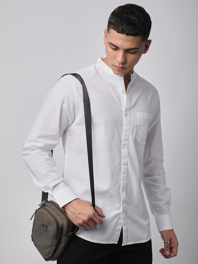 R&B Men Solid Casual Shirt
