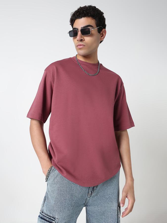 Solid Men Round Neck T-Shirt 