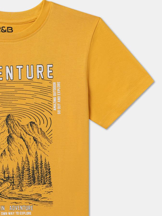 Boys Graphic Print Pure Cotton Regular T Shirt image number 2