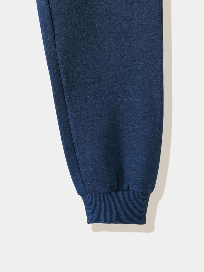 Boys Cotton Tapered Fit Drawstring Waist Cuffed Hem Joggers