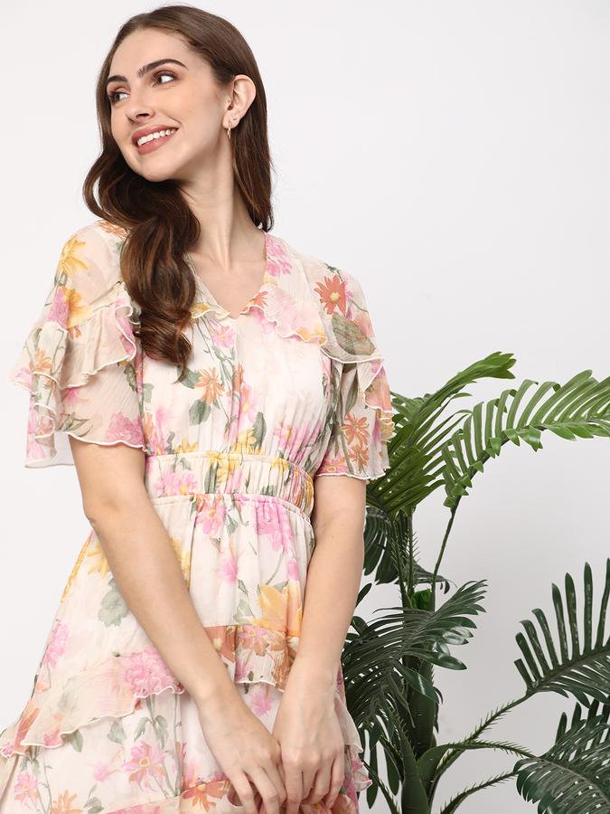 Floral Print A-Line Dress