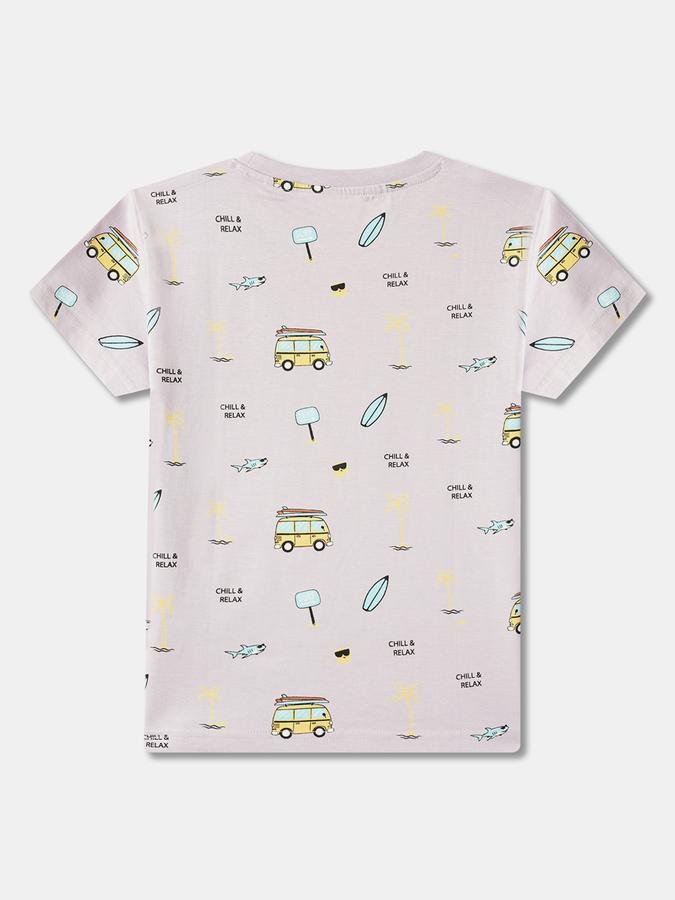 Boy Graphic Print Round-Neck T-Shirt image number 1
