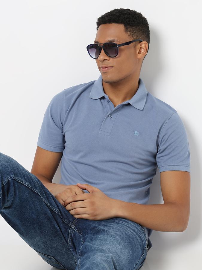 Solid Men Polo Neck T-Shirt image number 0