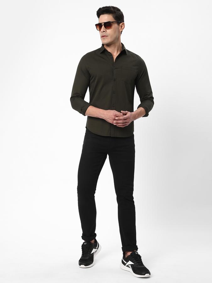 R&B Men's Solid Shirt With Single Pocket image number 1