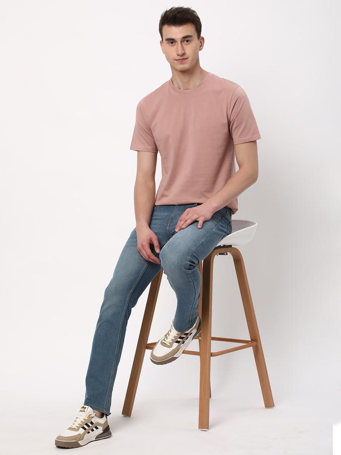 Men Regular Fit Round-Neck T-Shirt image number 1