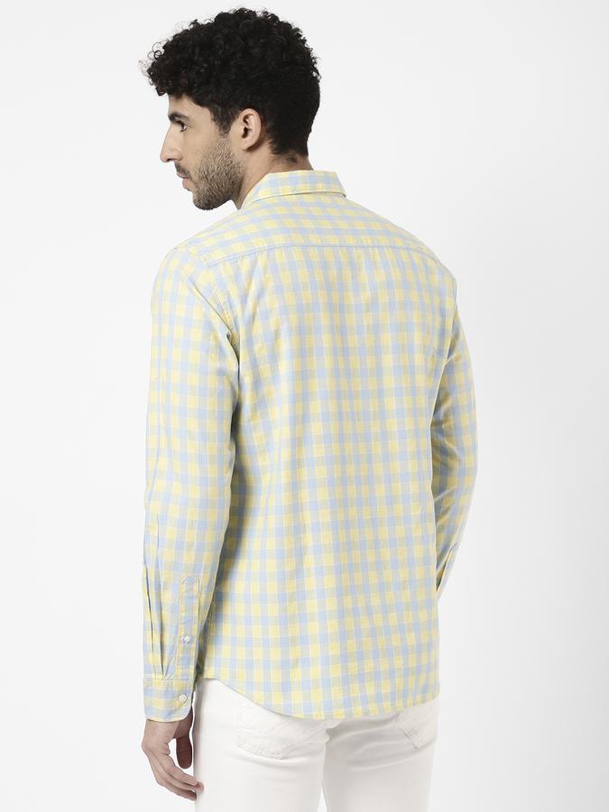 R&B Men Yellow Casual Shirts image number 2