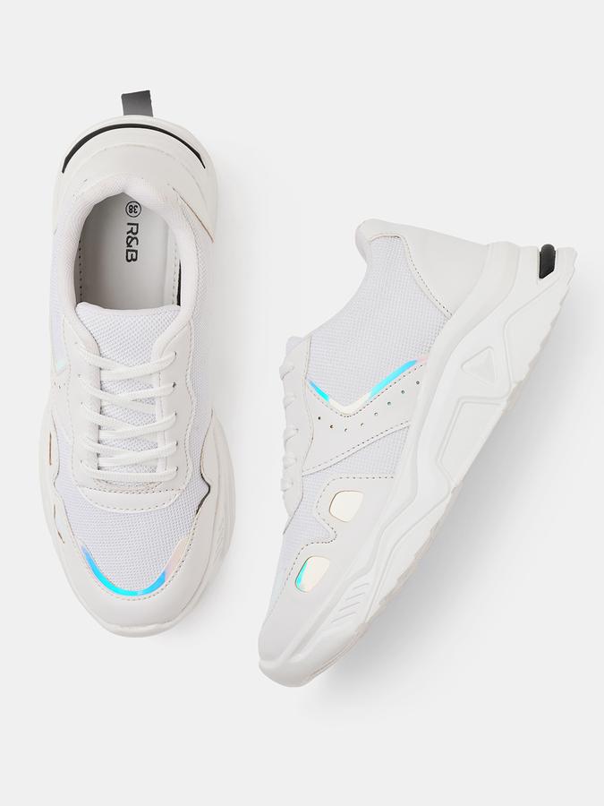 R&B Women White Casual Shoes