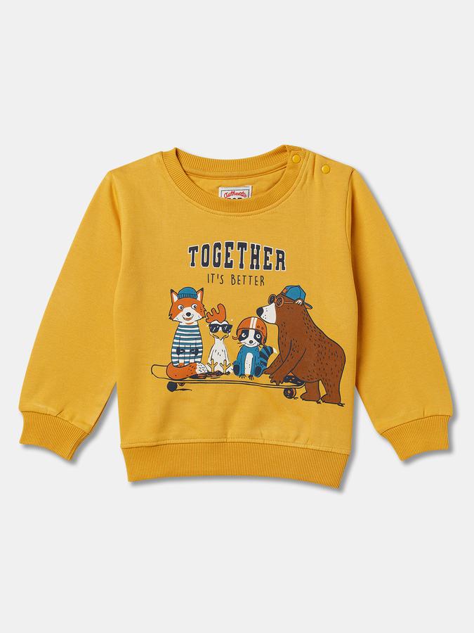 Boys Relaxed Fit Full Sleeve Crew Neck SweaT-Shirt