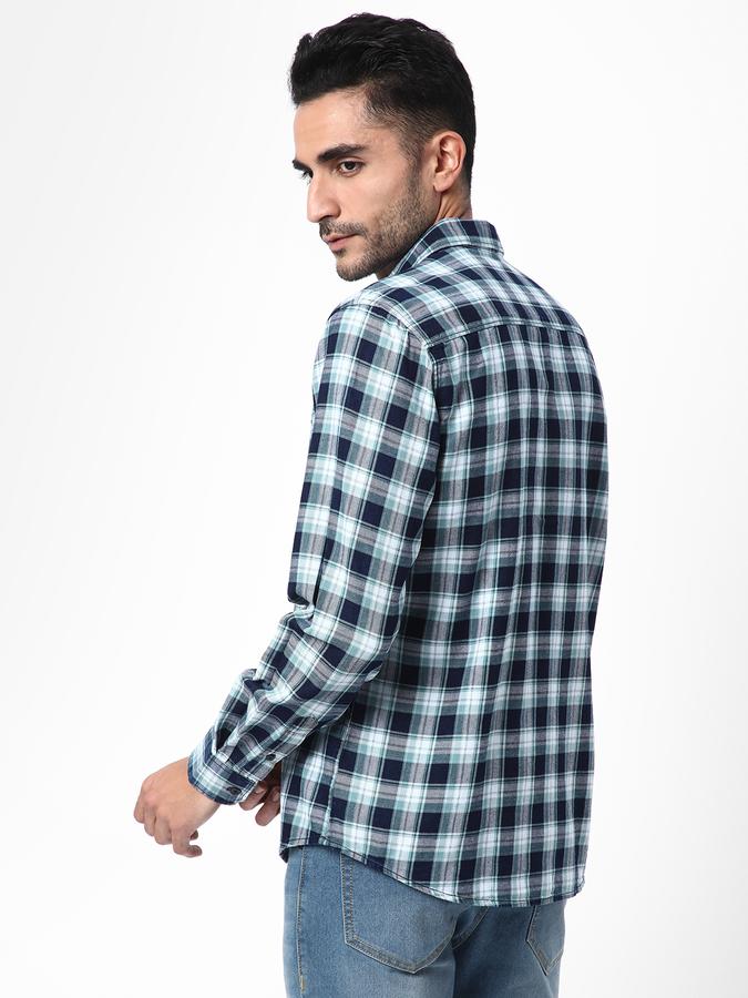 R&B Men Blue Casual Shirts image number 2