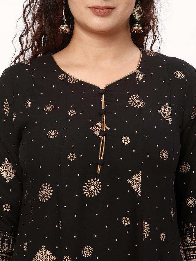 Women Printed A-Line Kurta image number 3