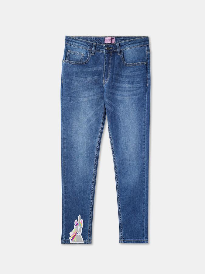 R&B Girl's Plain Denim Pant image number 0