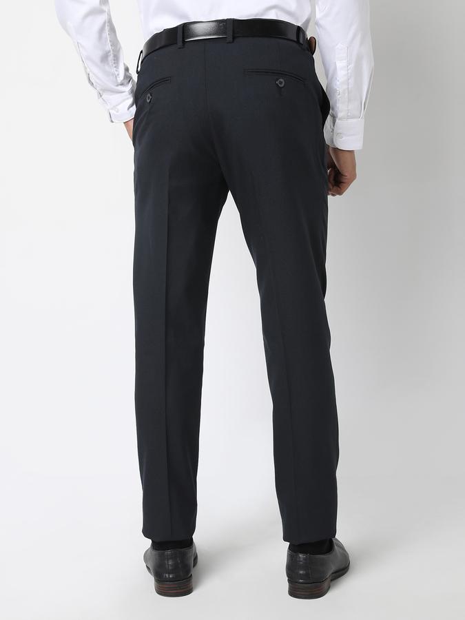 Men Flat-Front Slim Fit Trousers data-index=