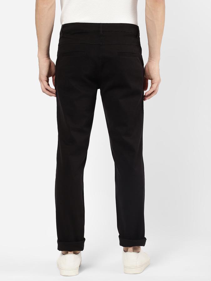 R&B Men Black Casual Trousers image number 2