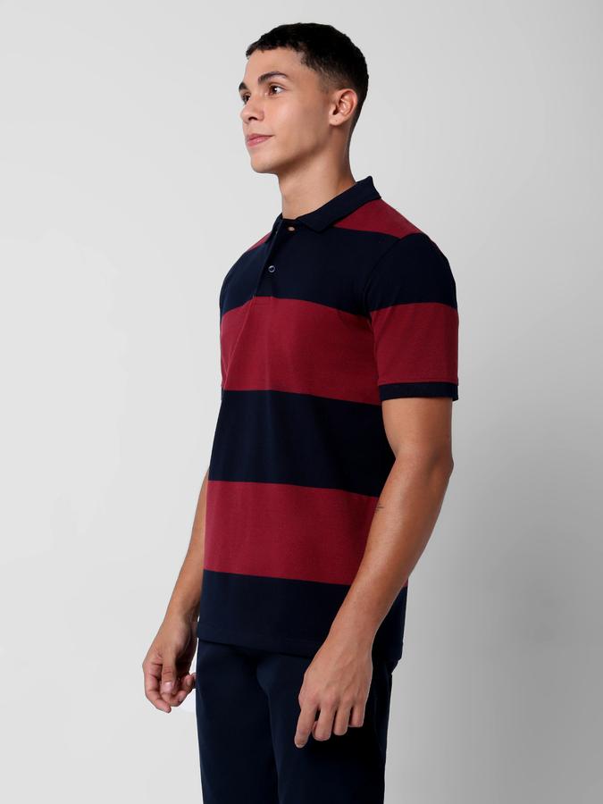 Typographic Print Round Neck T-Shirt data-index=