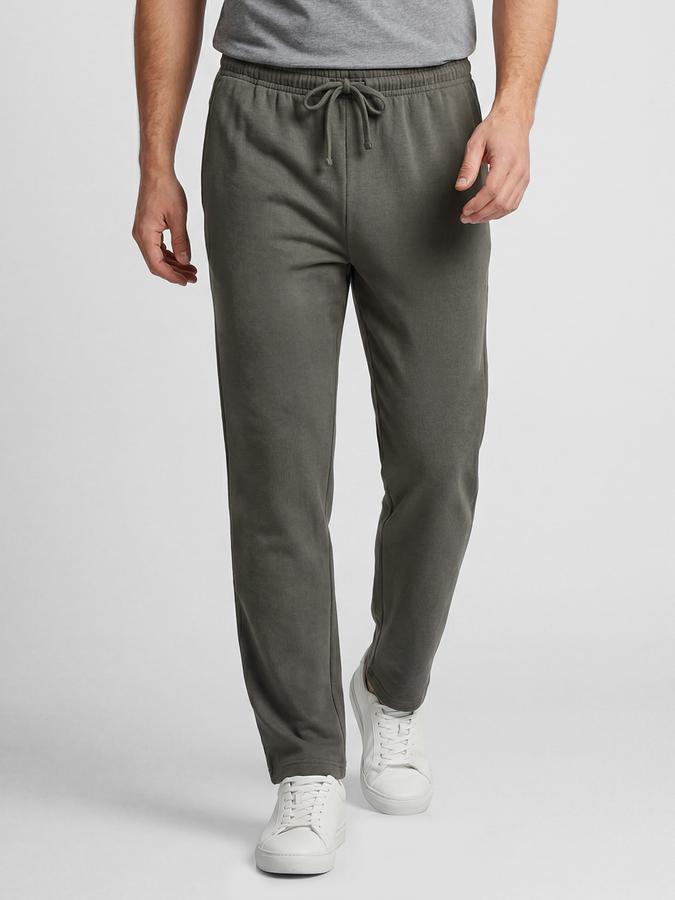 R&B Grey Solid Men Mid-Rise Regular Fit Track Pant