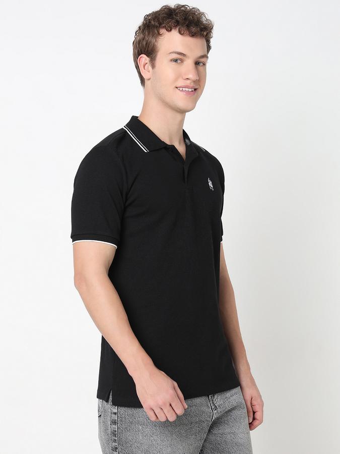 Logo Detail Polo T-Shirt with Short Sleeves image number 2