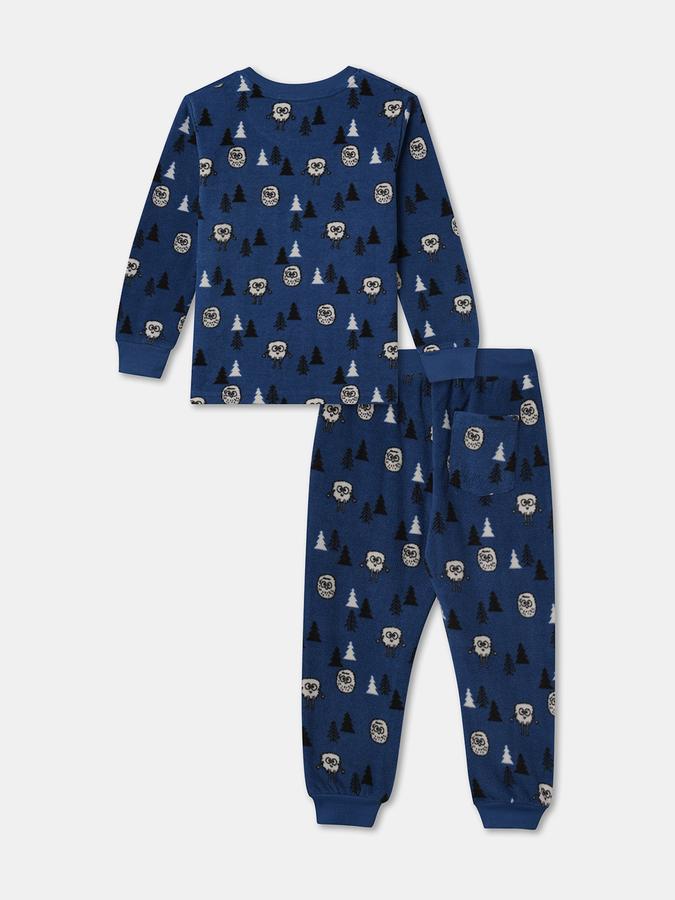 Boys Graphic Print Full Sleeves T-shirt with Trousers Fashion Set