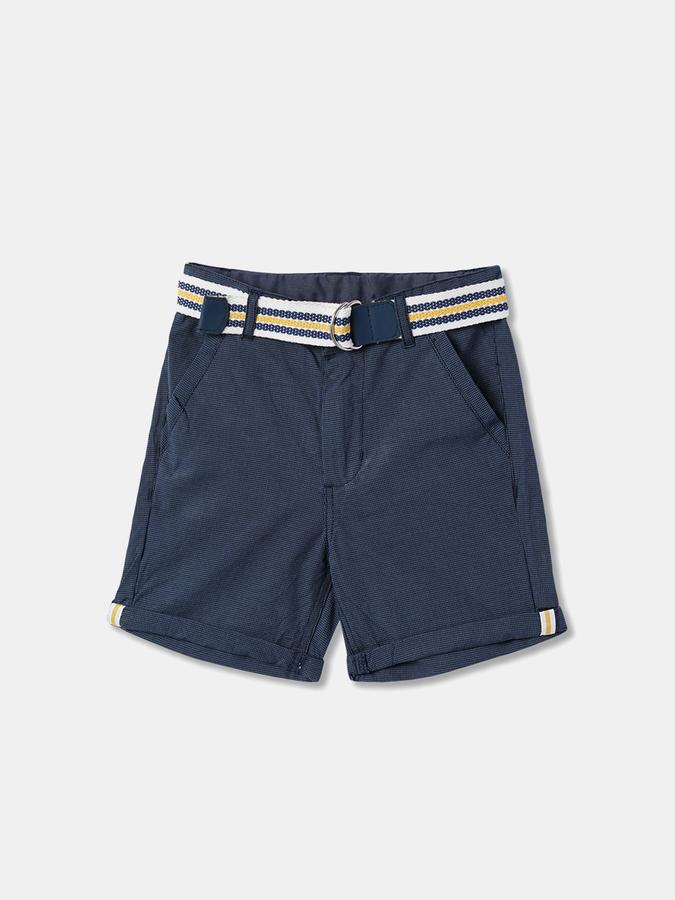 Boys Abstract Print Shirt with Shorts Fashion Set