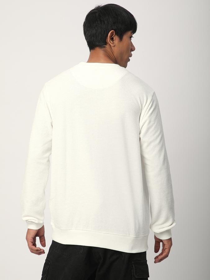 Men Cotton Regular Fit Crew Neck Solid Sweatshirt
