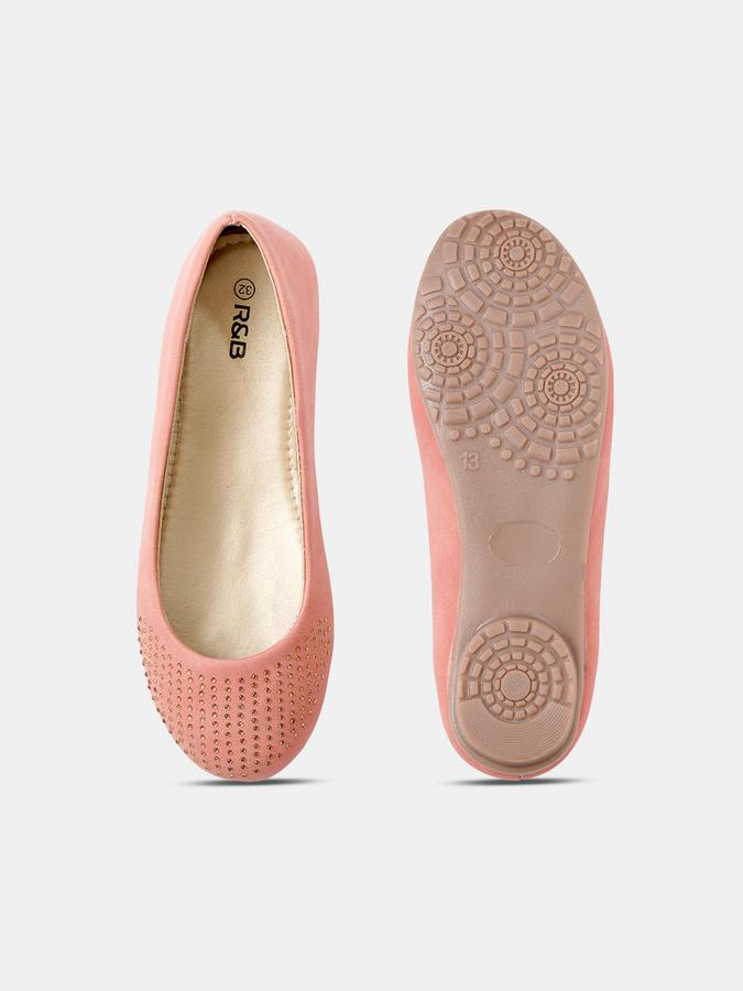 R&B Girls Peach Casual Shoes image number 3