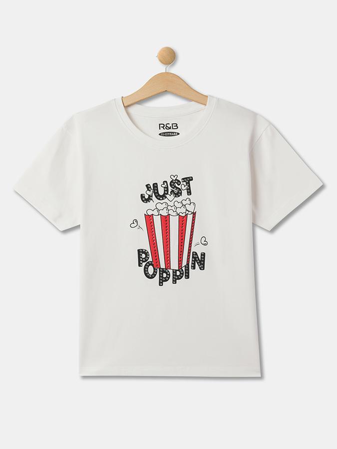 Graphic Print Round-Neck TOP image number 0
