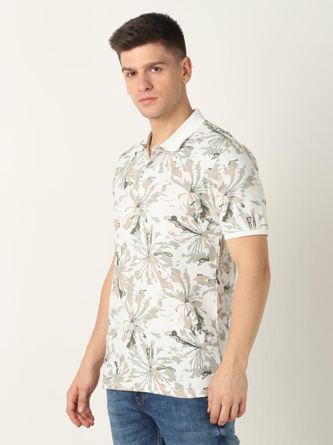 Men Printed Regular Fit Polo T-Shirt image number 1