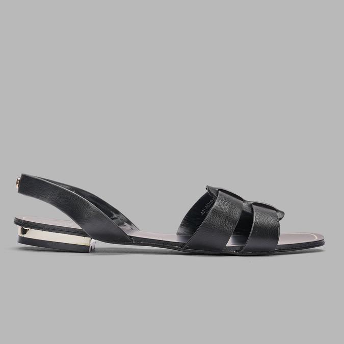 R&B Women's Black Open Toe Flats image number 1