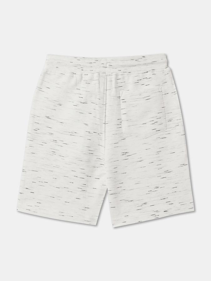 Boys Cotton Relaxed Fit Elasticated Waist Melange Knit Shorts