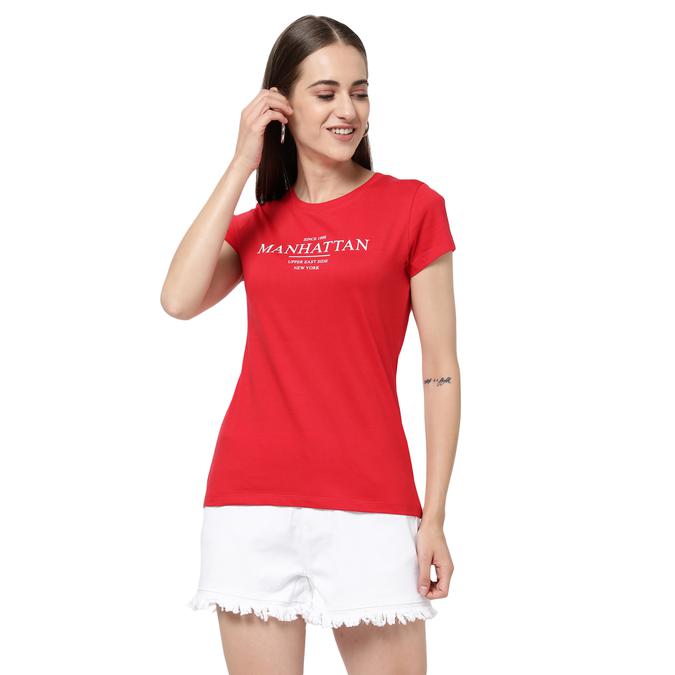 R&B Crew Neck Red T-Shirt image number 2