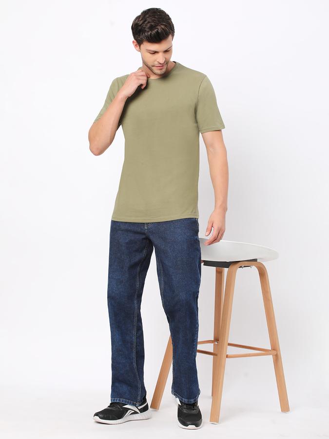Men Crew-Neck T-Shirt with Short Sleeves image number 1