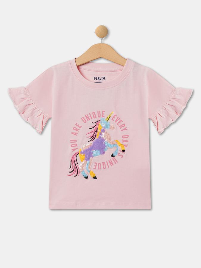 Graphic Print Round-Neck Top image number 0