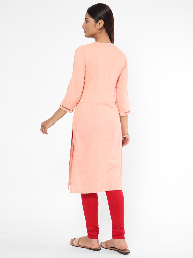 R&B Women Peach Kurta image number 2