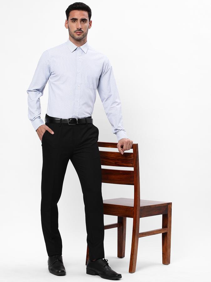 R&B Men Blue Formal Shirts image number 1