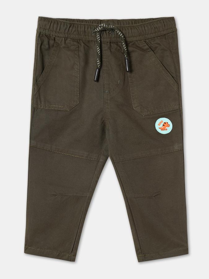 R&B Boys Olive Track Pant & Joggers image number 0