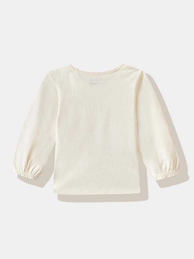 Girls Cotton Regular Fit Crew Neck Graphic T-shirt