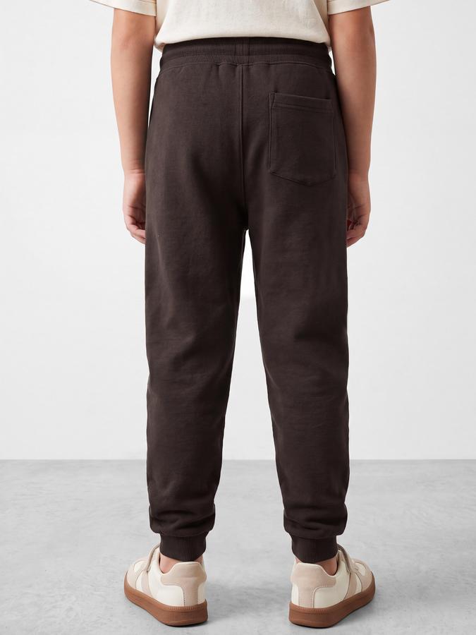 R&B Boys Brown Graphic Print Elasticated waist Jogger Pant 