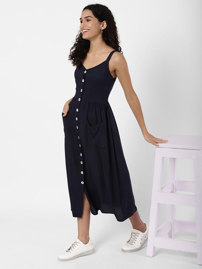 R&B Women's Front Button Slip Dress image number 1