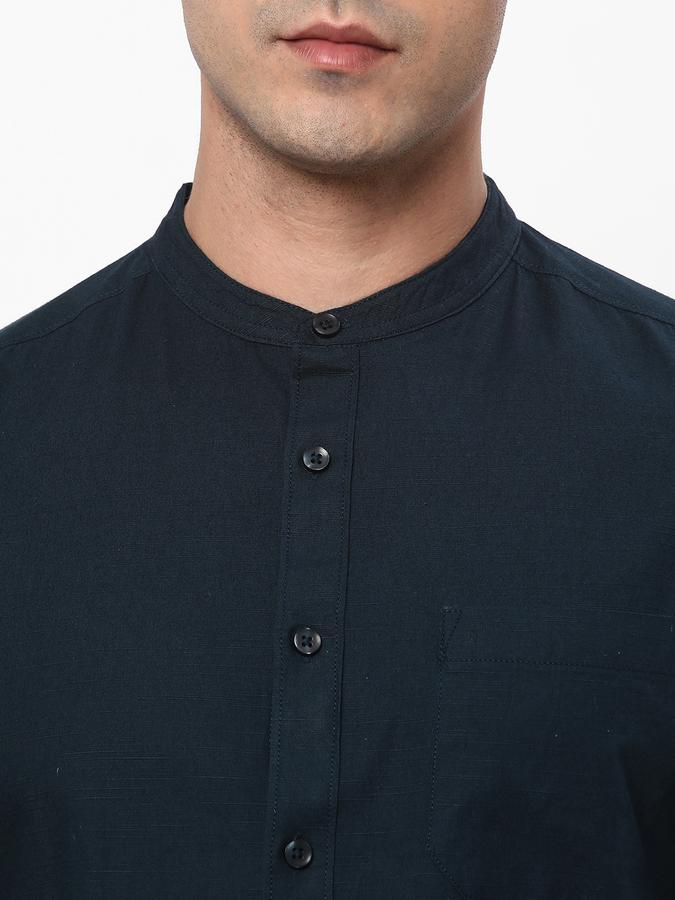 R&B Men's Solid Shirt With Single Pocket image number 3