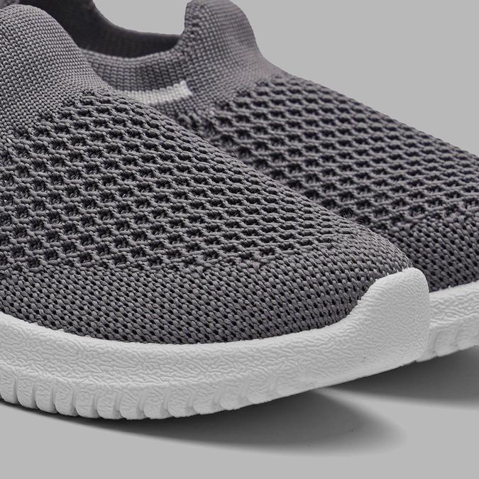 R&B Boy's Grey Knitted Slip-ons image number 2