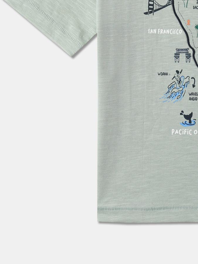 Boys Graphic Print Regular Fit Crew-Neck T-Shirt image number 3