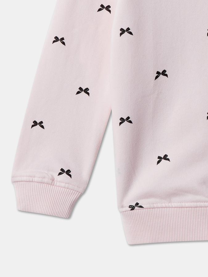 Girls All-Over Print Long Sleeve Crew Neck SweaT-Shirt