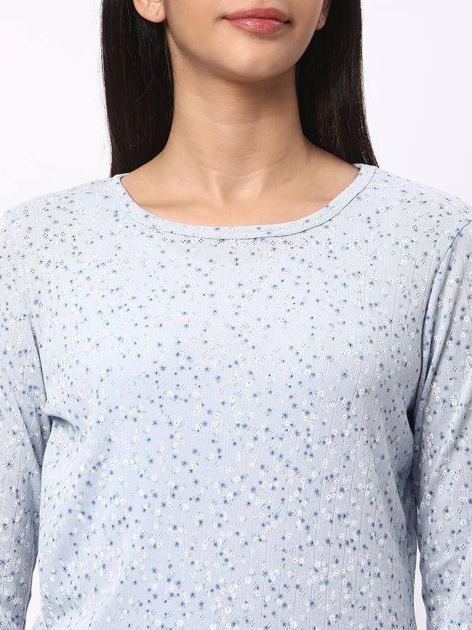 Women Floral Print Nightshirt image number 3