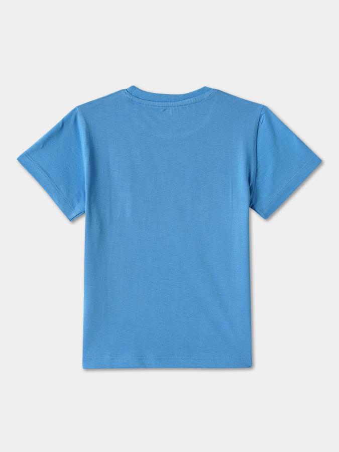 Boys Cotton Regular Fit Crew Neck Graphic T-shirt