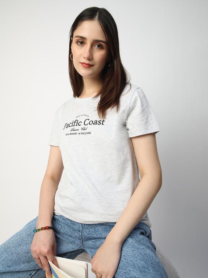 Graphic Print Women Round Neck T-Shirt data-index=