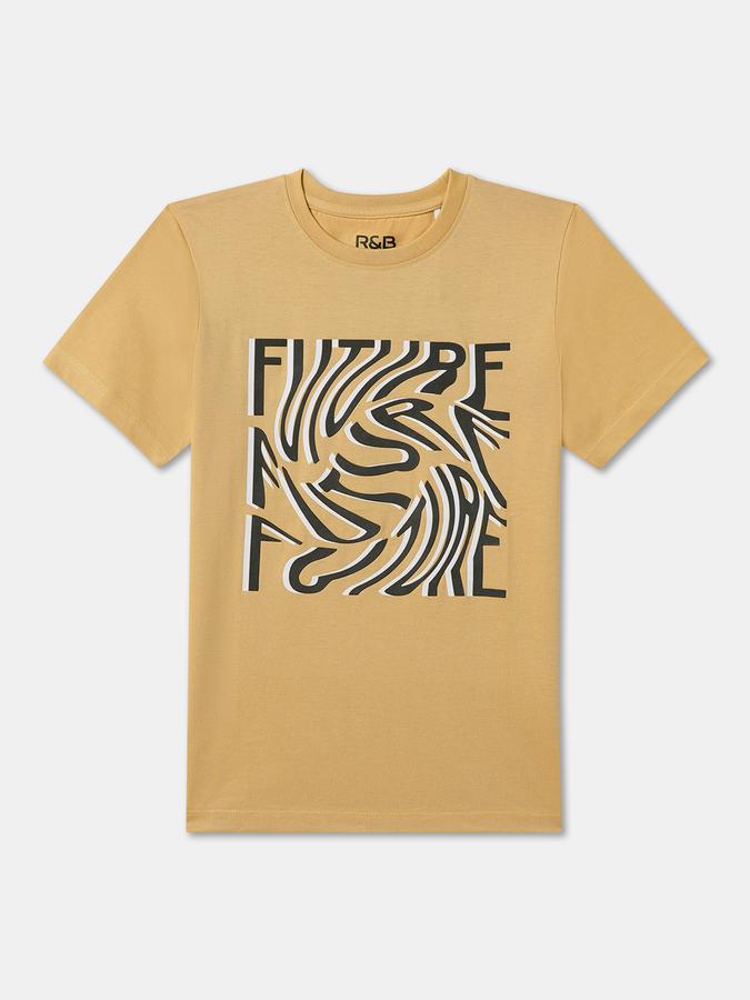 Boys Graphic Print Pure Cotton Regular T Shirt image number 0