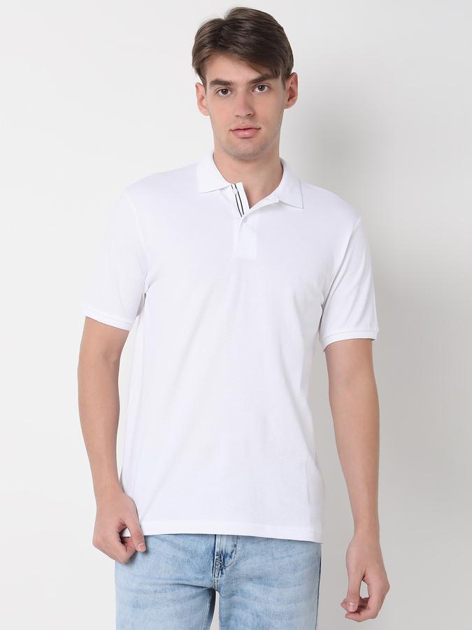 Men Regular Fit Cotton Polo T-Shirt image number 0