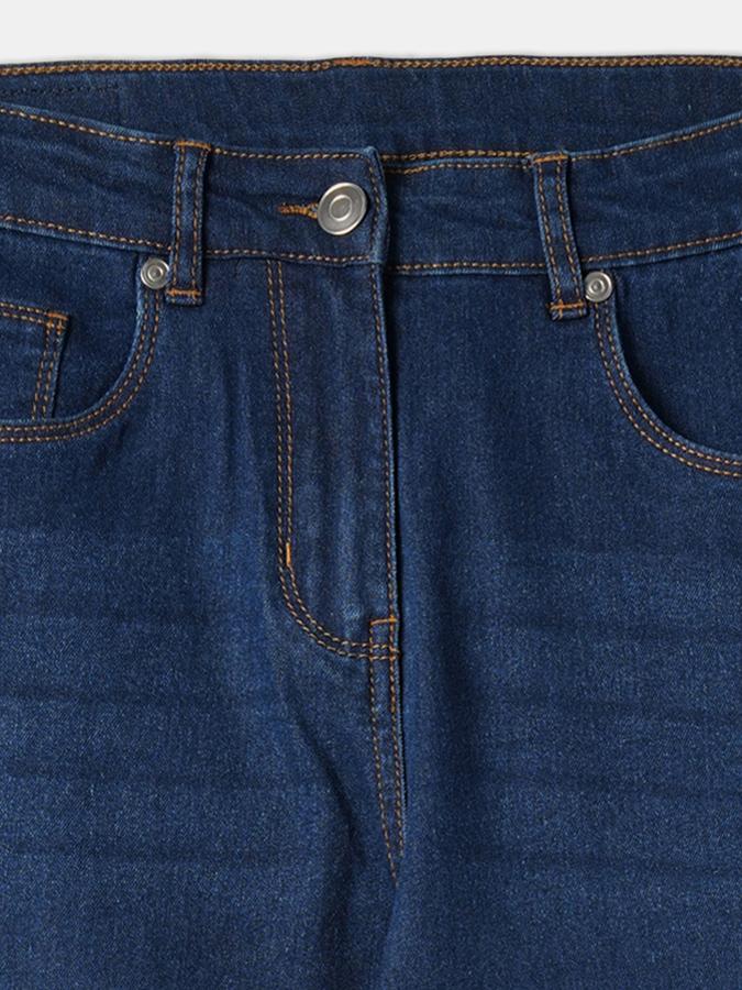 Girls Denim Skinny Fit Mid-Rise Clean Look Jeans