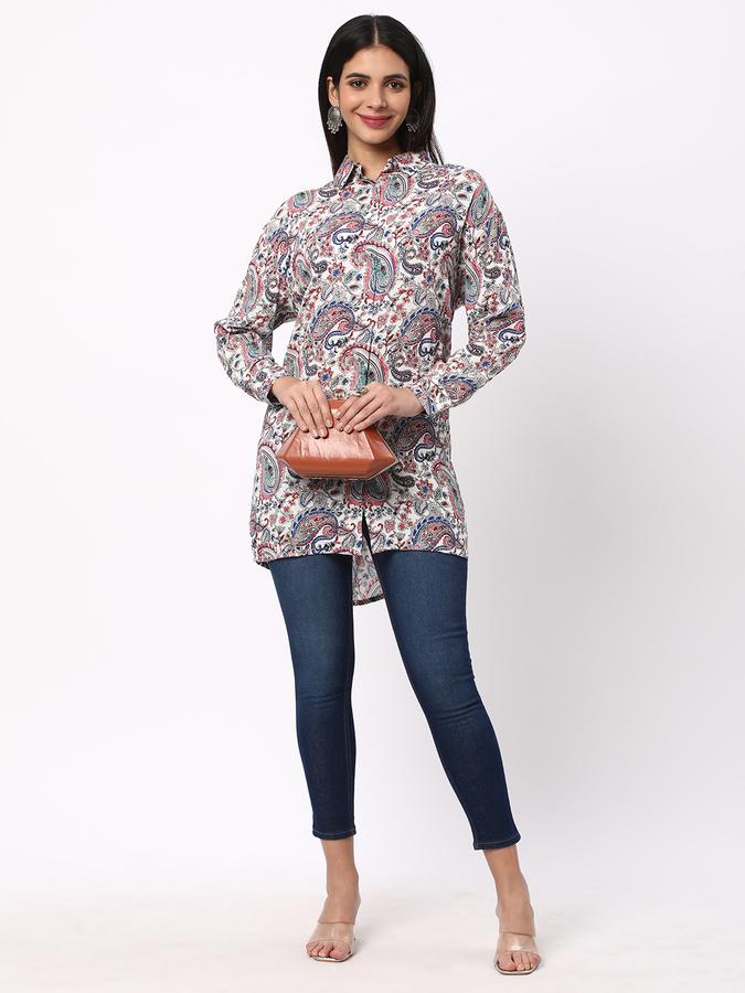 Women Paisley Print Regular Fit Top image number 1